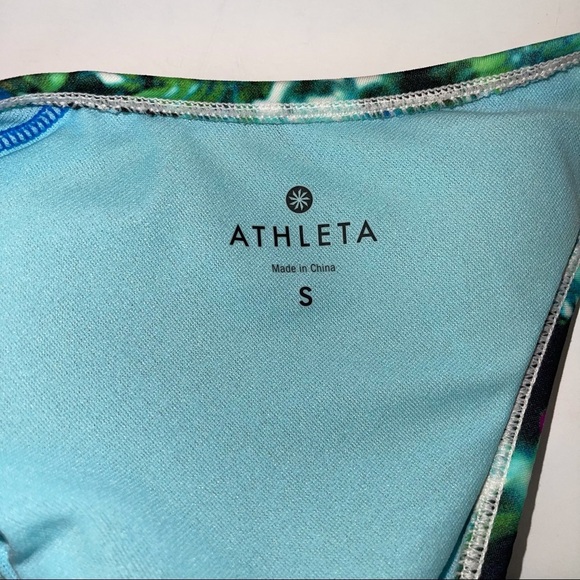 Athleta Halter Tankini Swim Top Tropical Floral S - Picture 8 of 14